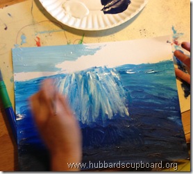 ocean acrylic painting