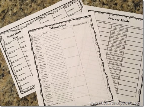 Meal Planning Printables