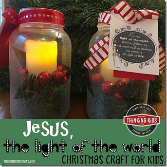 Jesus the Light of the World Christmas Craft for Kids SQ