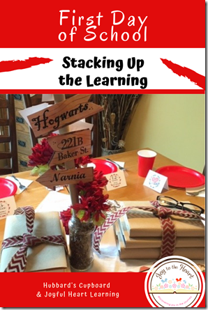 Stacking Up the Learning Themed 1st Day